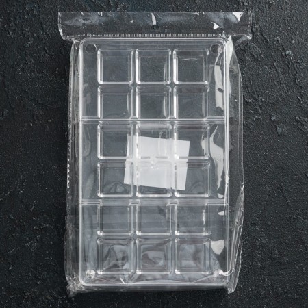 Form for chocolate and sweets “Cubes”, 18 cells, 20 × 12 × 2.5 cm, cell 2.5 × 2.5 × 1 cm-5