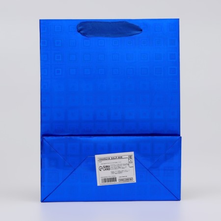 Package Hologography with the window "Heart", "Blue", S 23.5 x18 x 8.5 cm-1
