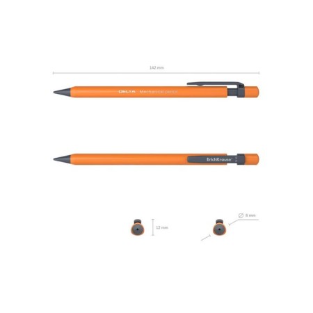 Mechanical pencil Erichkrause "Delta", NV, Grifel D = 0.5 mm, three -sided, in the box, mix-7