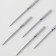 Needles for household sewing machines, universal, No. 100, 5 pcs