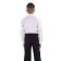 School shirt for a boy, gray color, height 128 cm