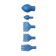Silicone nozzles for hands 5 pieces "Sonnet"