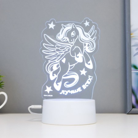 Sensor lamp "Best of all" LED 7 USB flowers/from the batteries white RISALUX