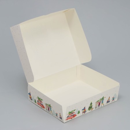 Folding box "New Year's bustle", 20 x 17 x 6 cm, New Year-4