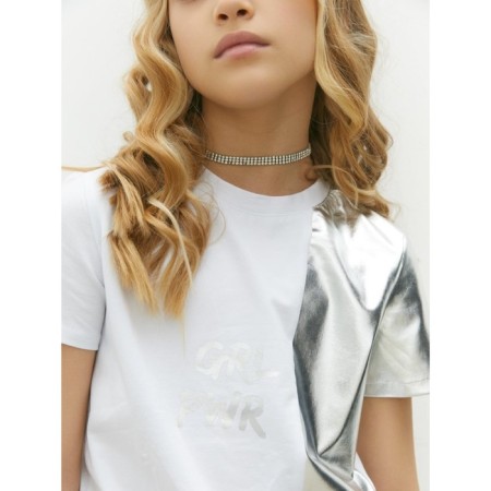 T -shirt Children's Amarobaby Gloss, height 152 cm, white/silver color-9