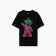 T-shirt female, black color, size One size (42-46)