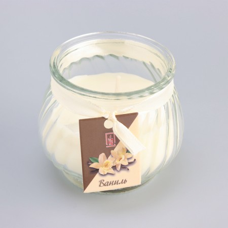 Aromatic “pot” candle 9x7.5cm, vanilla-3