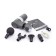 Body massager BM-HT075, percussion, 25 W, up to 3200 beats/min, 5 nozzles, from battery, black