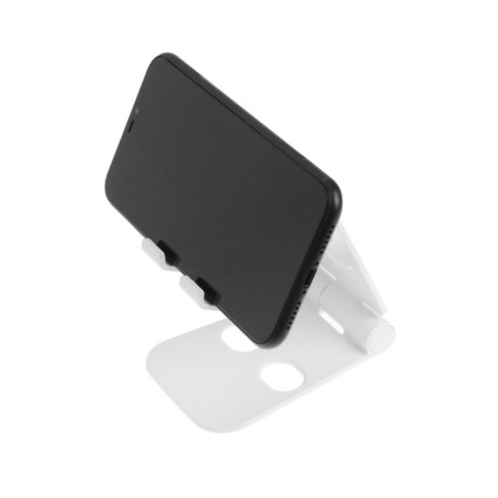 Luazon phone stand, adjustable height, silicone inserts, white-5