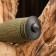 Tactical knife "Alpha" 21.5cm, blade 105mm/3mm, with fiberglass, green