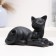 The figure "cats lie" black, 18x10x12cm
