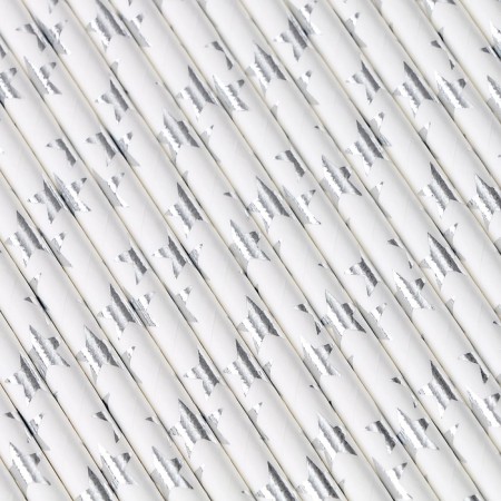 Tubes for the cocktail "Silver Stars", a set of 25 pcs.-1