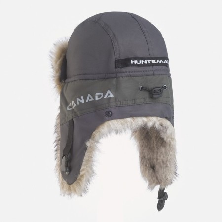 Hat -prystvo "Canada" Fabric - Okslan, lining - Polar Fleece 180 gr/m2, graphite, p. 58-60-2