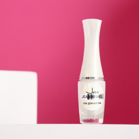 Nail polish jeanmishel tone 387 white sparkling, 5.5 ml
