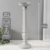 Summary tree for 1 candle "Pantheon" light gray 11.5x11.5x39.5 cm