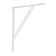 A reinforced bracket 350x250 Polymer white, 10 pcs