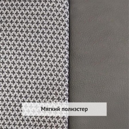 Press on the seat universal Voin Simple, eco -leather+polyester, 1pc, gray-2