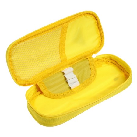 School pencil case with lightning, yellow-3