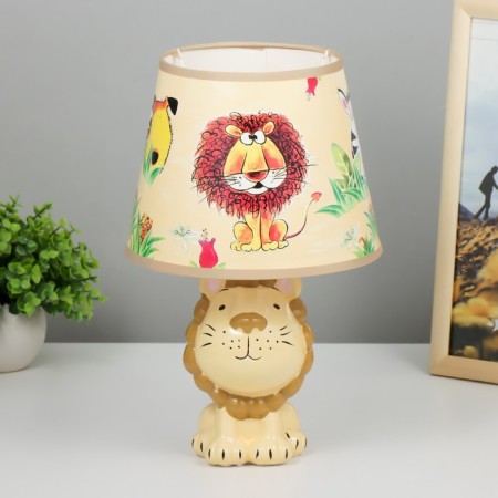 Board lamp "Leo" E14 15W brown 18x18x28 cm Risalux