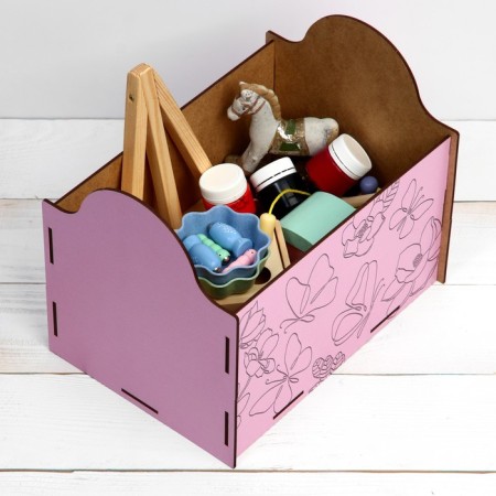 Organizer for storage, box "Butterflies", 25 x 18 x 20.8 cm-4