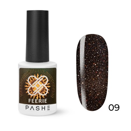 Pashe Feerie gel polish, reflective, No. 09 gilded Moor, 9 ml