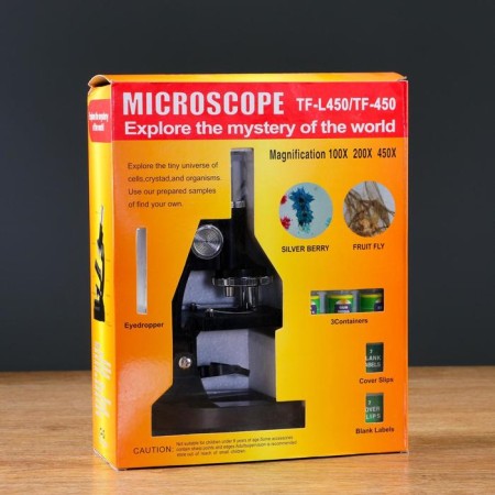 Microscope, increase in an increase of 450x, 200x, 100x-5