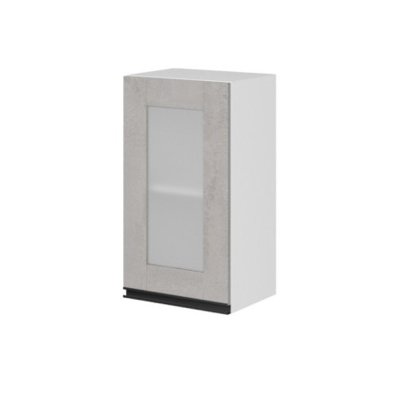 Suite hinged cabinet 400x300x720 white/light concrete/Anthracite