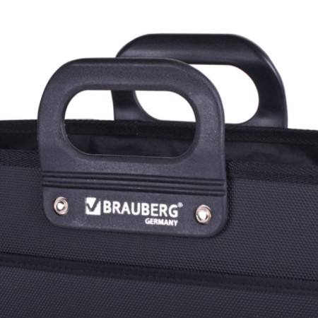 Plastic portfolio A3 BRAUBERG "Portfolio", 470 x 380 x 130 mm, 3 departments, at lightning, black-2