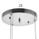 Lamp Bayerlux 1956/3cr G4 20W chrome 30x30x15-135 cm