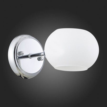 Wall lamp EVOLUCE. Sle104301-01. Lanta. 1x40 W, E14, 14x12 cm, color chromium-4
