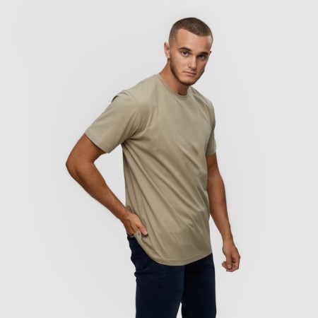 T -shirt male, khaki color/print mix, size XL-3