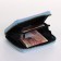 Women's wallet with lightning, blue color