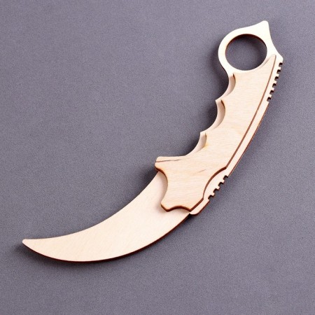 Wooden weapon Children's souvenir "Cerambit"-1
