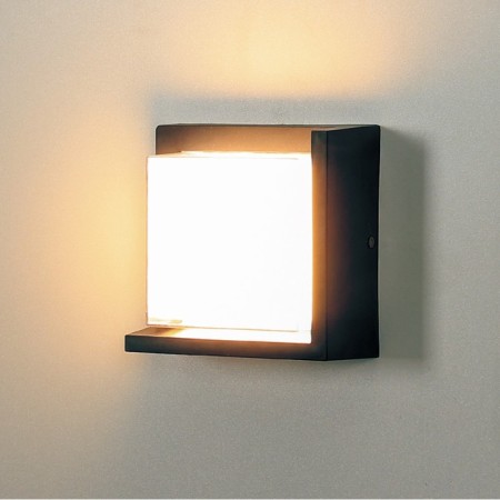 Lamp wall cover Duwi Nuovo 165x168x86mm 6W plastic 3000k IP 54 black black-1