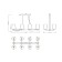 Suspension lamp Maytoni Mod040PL-08CH, G9, 8x28 W, 930x420x1300 mm, Chrome