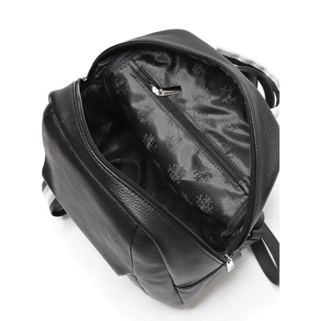 Youth backpack, genuine leather, 250x295x110 cm, black-4