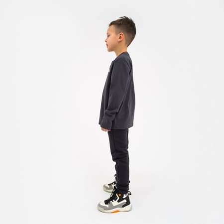 Children's T -shirt with Dl.ruk. KAFTAN "Trendy" R.34 (122-128), Gray-1