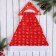 New Year's cap "Little bells" 40x27 cm, red