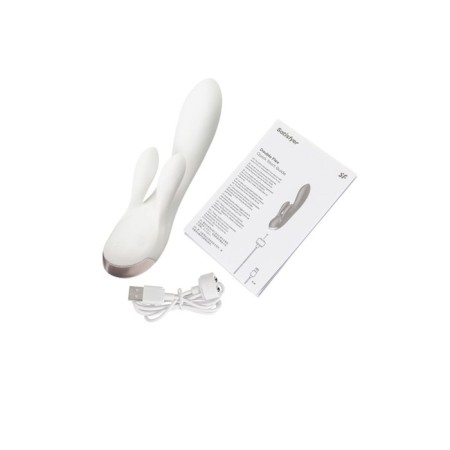 Satiffyer Double Flex Connect App, Silicon, 15.5cm, White-6