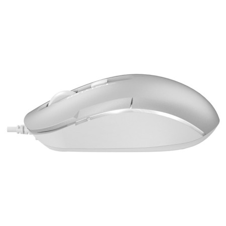 Mouse A4Tech FSTYLER FM26 silver/white optical (2000DPI) USB for a laptop (4but)-3
