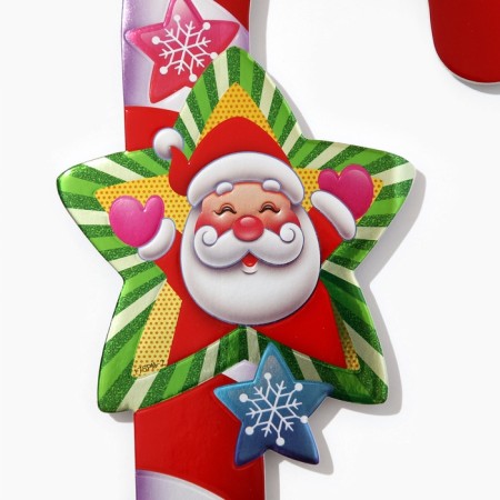 Topper decorative cane "Grandfather Frost Star" 16.7x67.5 cm-4