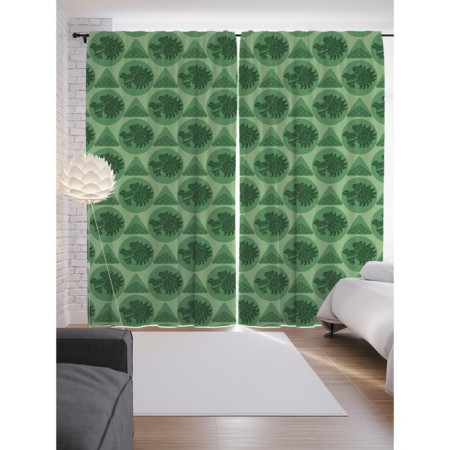 Photostes "Green Dragon", Saten, size 145x265 cm, 2 pcs