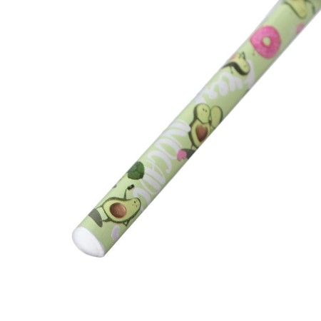 Chernographic pencil 3.5 mm Happy Graphix Jumbo "Avocado. Love", 4B, three -sided-3