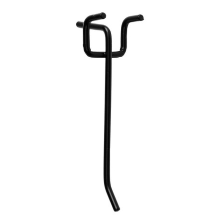 A single hook for a metal perforated panel step 25 mm, d = 3.2 mm, l = 100 mm, black color is-2