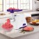 KitFort KT-2112-1, 1300 W meat grinder, 4 nozzles, cord 1 m, white and blue