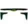 Lambraquen windshield with SkyWay curtains 210cm/60x60 cm, "Russia", green, S01203024