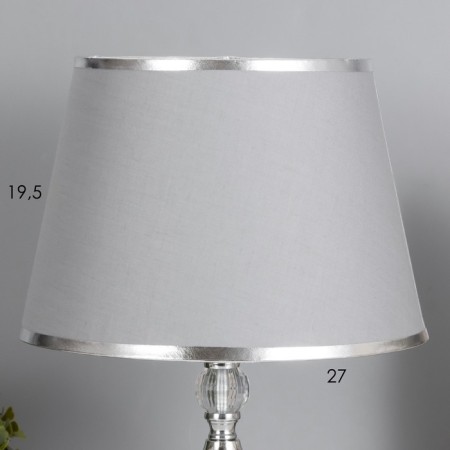 Eleanor desktop lamp 1x40W E27+backlight, chrome 27x27x45cm-2