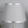 Eleanor desktop lamp 1x40W E27+backlight, chrome 27x27x45cm