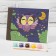 Picture on numbers for children on the subframe "Owl in headphones", 21 x 15 cm