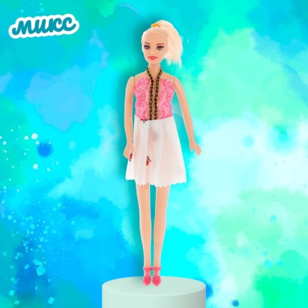 Model-model "Olenka" in an evening dress, mix-4